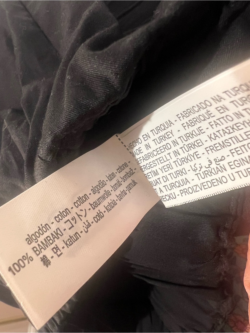 ZARA Cotton Poplin Wide-Leg Cropped Pull-On Culotte Pants in Black S NWT - Picture 9 of 9